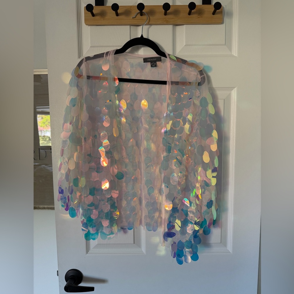 Statement Iridescent Sequin Jacket - image 1
